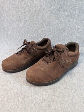 SAS Free Time Walking Comfort Shoes Women's 7M Brown Suede